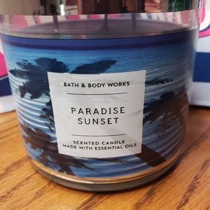 Bath & Body Works Paradise Sunset 3-Wick Candle w/ Special Lid
